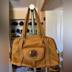 Michael Kors Brown Leather Shoulder Bag